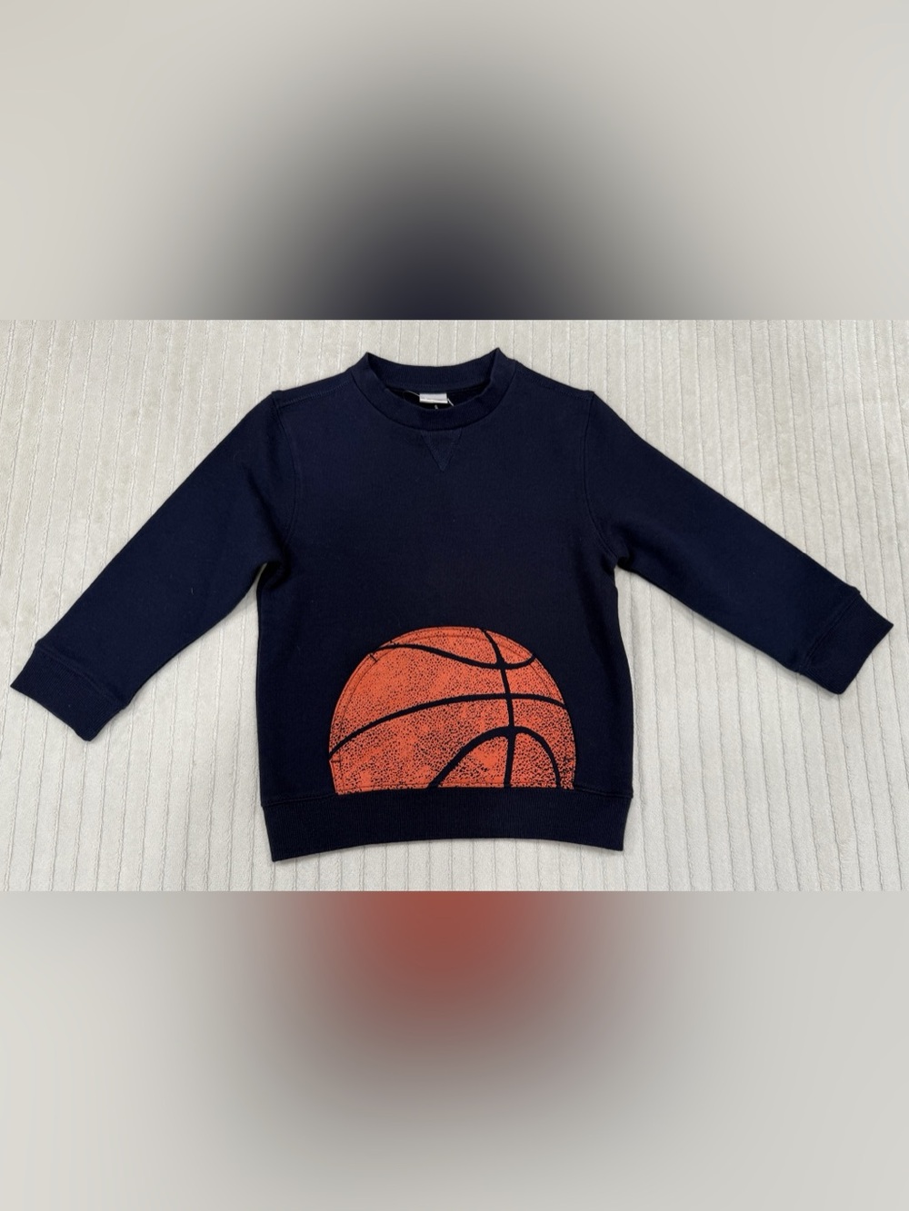 Kids Basketball Graphic Sweatshirt in Blue & Orange Like New with Tags